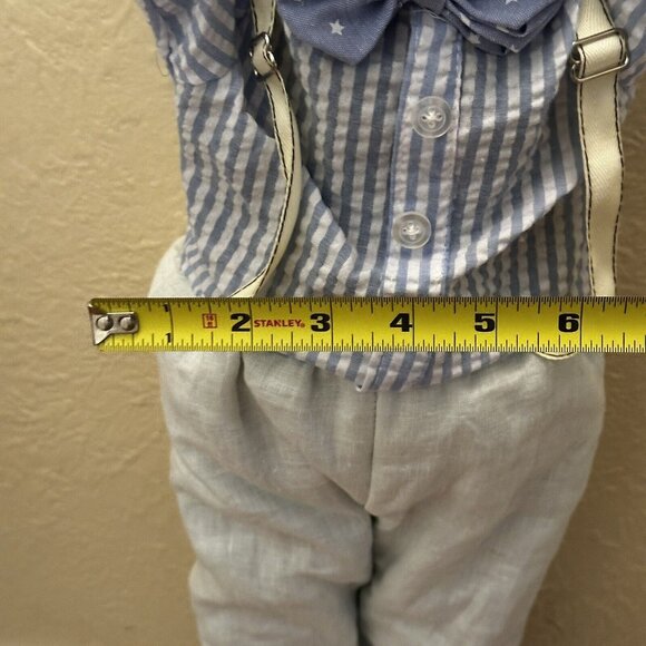 Pottery Barn Kids 32” Bunny Rabbit Set Couple Easter Freestanding Decor RARE Tag - Picture 15 of 16